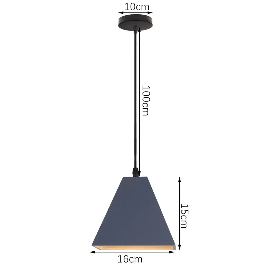 Decorbites™ Industrielles Graues Pendellicht mit LED für Wohnzimmer, Eingangsbereich – Moderne Leuchte