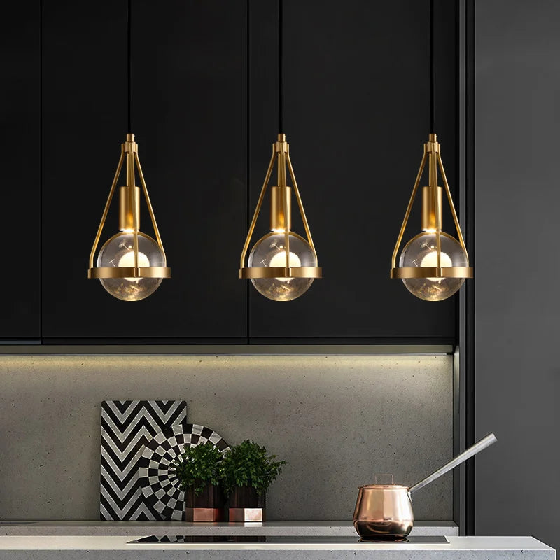DecorBites™ Crystal Ball Pendant Lights - Nordic Modern Design for Home Lighting