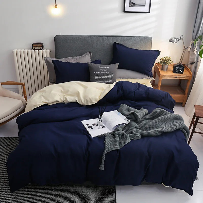 DecorBites™ Light Gray Luxury Duvet Cover Set with Sheet Pillowcases