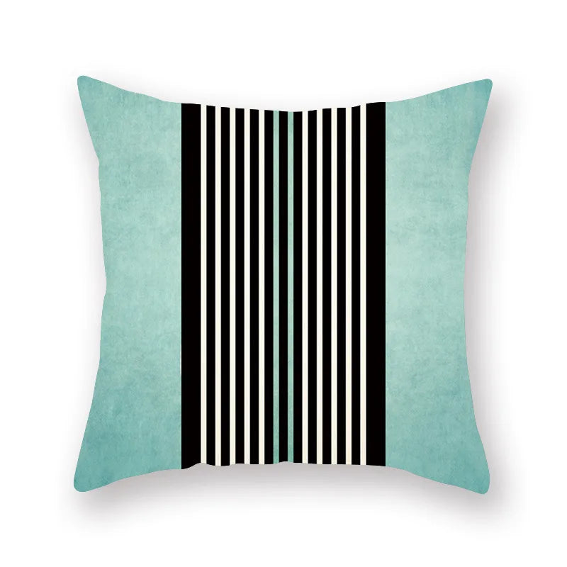 Decorbites™ Grünes Geometrisches Kissenbezug - Nordisches Klassisches Design für Heimdekoration und Komfort