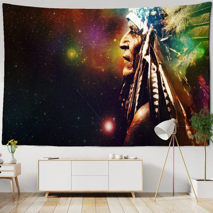 Decorbites™ Indisches Kopf Psychedelisches Wandbehang für Boho-Wohnzimmer