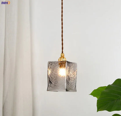 Decorbites™ Japanische Glasanhängerleuchten: Industrieller Vintage-Stil für Schlafzimmer, Wohnzimmer, Kupfer-Dekor