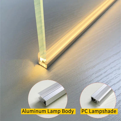 Decorbites™ LED-Schranksleifenleuchte für 8 mm Glasplatten Bücherregal Streifenlicht