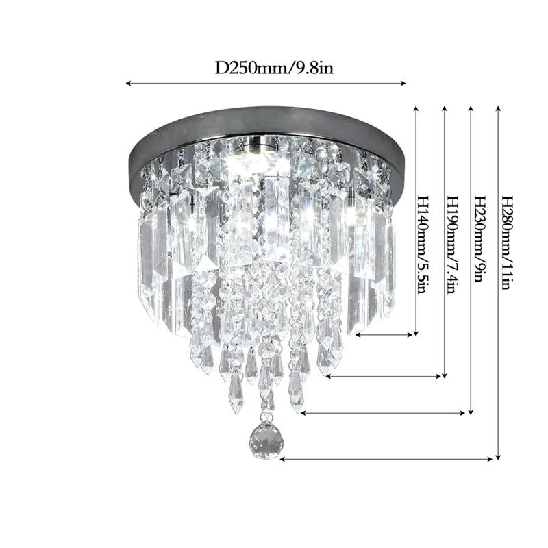 Decorbites™ Kristall-LED-Deckenleuchter Moderne Beleuchtungseinrichtung für Heim- und Hoteldekoration