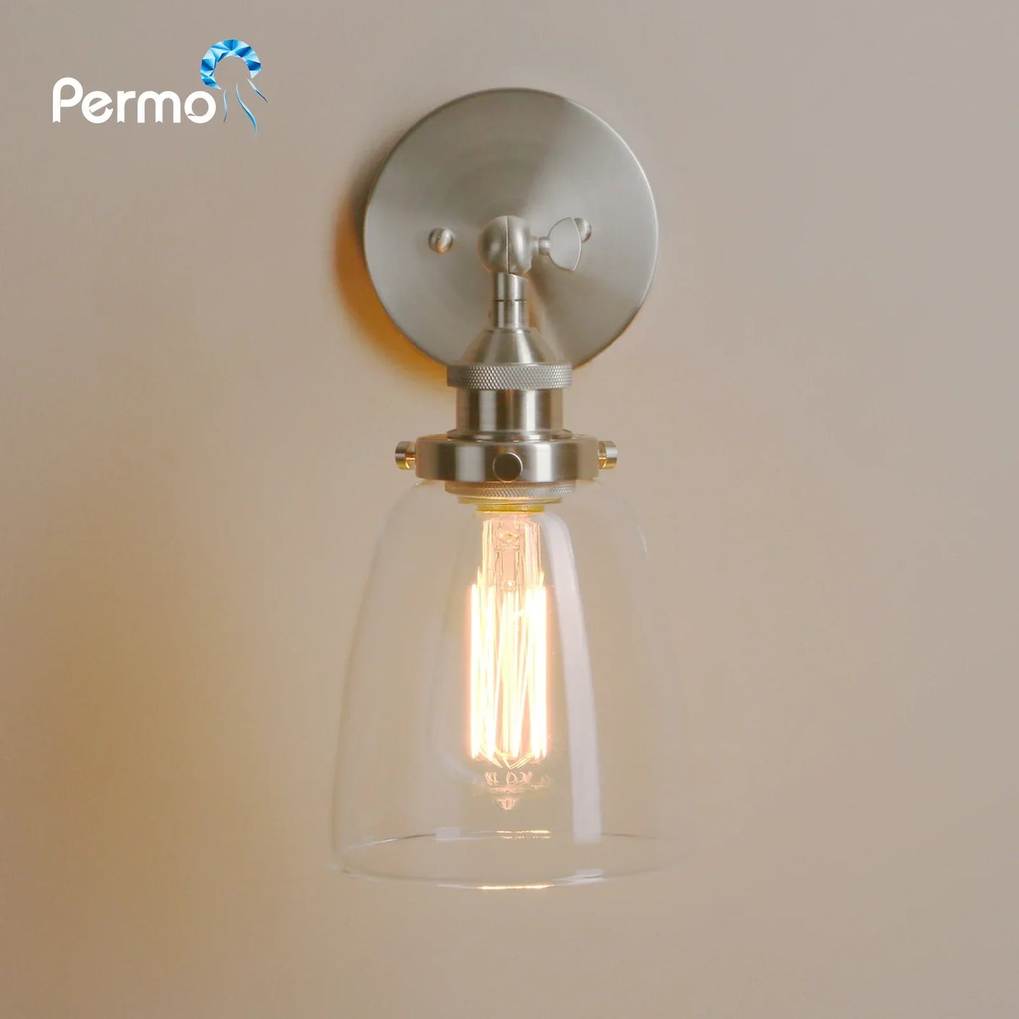 Decorbites™ Klare Glaswandlampe: Moderne Wandleuchte Spiegel-Lichtarmatur für vintage Innenraumdekoration