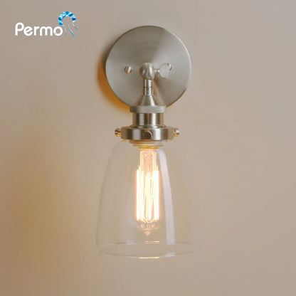 Decorbites™ Klare Glaswandlampe: Moderne Wandleuchte Spiegel-Lichtarmatur für vintage Innenraumdekoration