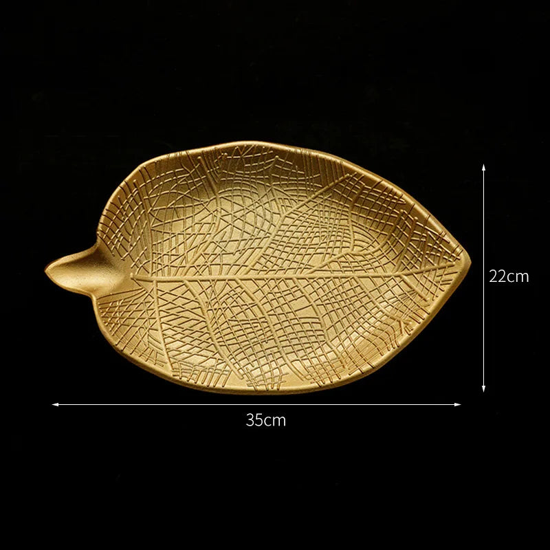 Gold Leaf Decorative Tray
