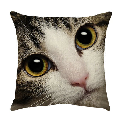 Decorbites™ Süßes Katzen-Sofa-Baumwoll-Leinen-Kissenbezug Polsterbezug Heimdekoration Kissen