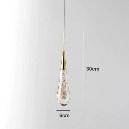 DecorBites™ Crystal Glass LED Pendant Lights for Restaurant, Bar, and Staircase