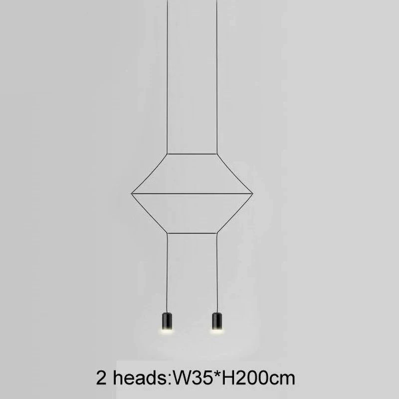 Decorbites™ Industrielle Eisenkunst LED-Hängeleuchte - Schwarze Minimalistische Wandlampe
