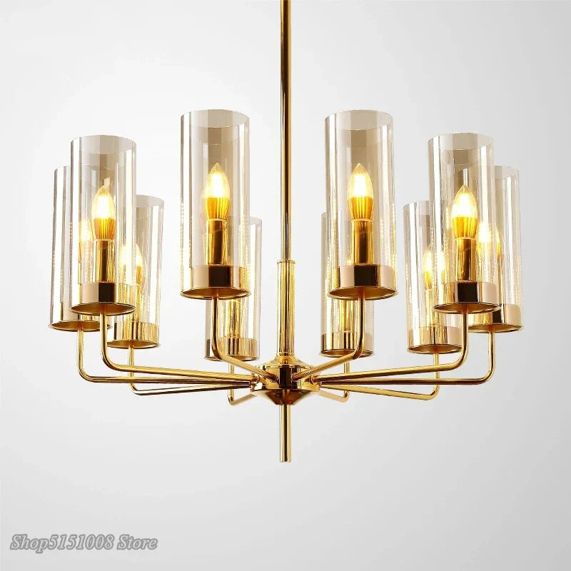 Decorbites™ Glasleuchter: Luxuriöser nordischer LED-Hängeleuchter für Wohnzimmer, Esszimmer, Schlafzimmer