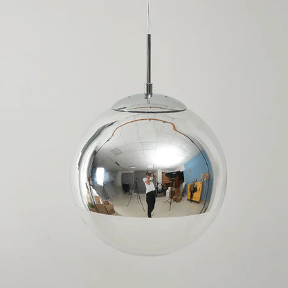 DecorBites™ Gold Glass Ball LED Pendant Light for Bedroom, Living Room - Modern Art Hanging Lamp