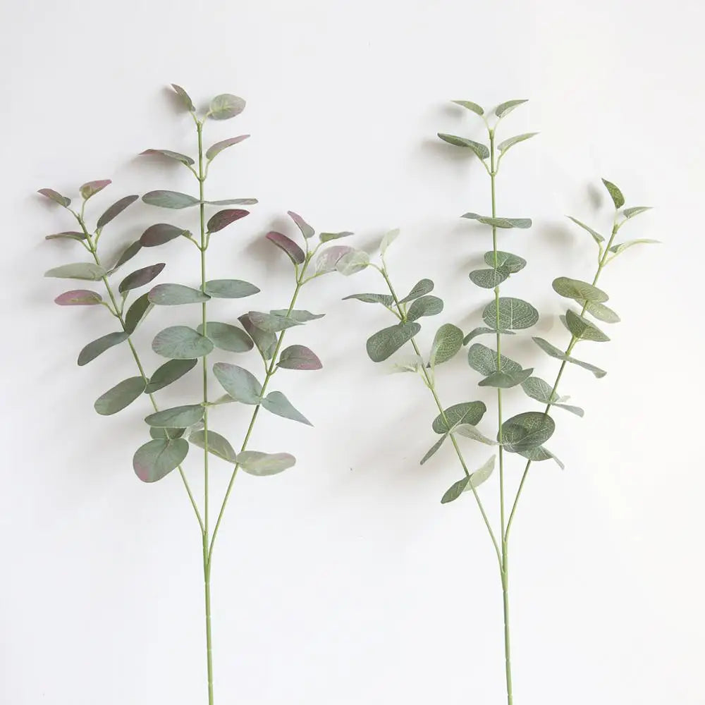 Decorbites™ Große Eukalyptus-Künstliche-Blätter-Wanddekoration für Zuhause, Laden, Garten, Party