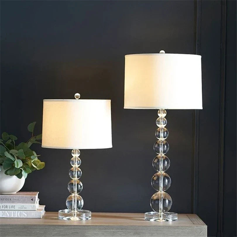 DecorBites™ Crystal Ball Table Lamp: Modern LED Art Deco for Bedroom, Living Room & Home