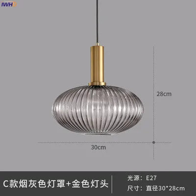 Decorbites™ Glas-Hängeleuchten: Moderne nordische Stil LED-Hängeleuchte für Schlafzimmer, Wohnzimmer, Esszimmer