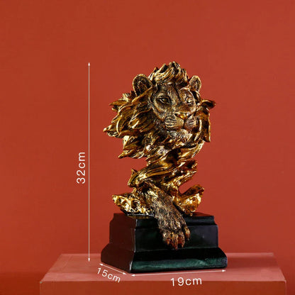DecorBites™ Gold Resin Sculpture | Nordic Luxury Technology Decor for Home & Office