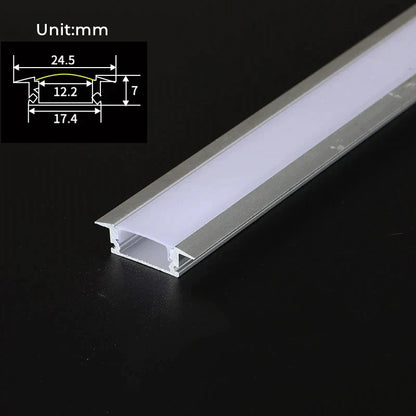 DecorBites™ LED Aluminum Profiles Corner Channel with Transparent/Milky Diffuser for Strip Lights