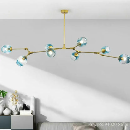 Decorbites™ Glas Schwarz/Gold Anhänger LED-Lichter für Wohnzimmer Schlafzimmer - Hängelampe