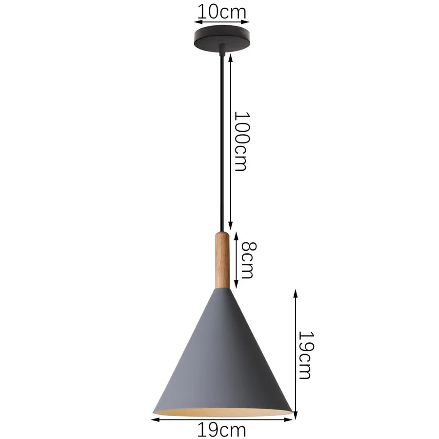 Decorbites™ Industrielles Graues Pendellicht mit LED für Wohnzimmer, Eingangsbereich – Moderne Leuchte