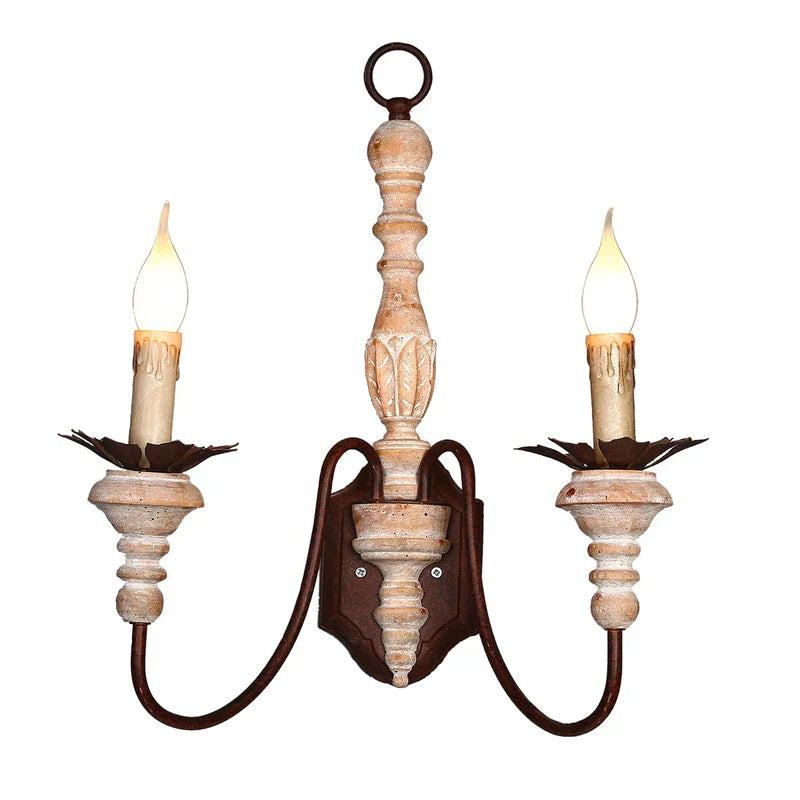 DecorBites™ French Country Rustic Wall Sconces Light Antique Retro Wall Lamps