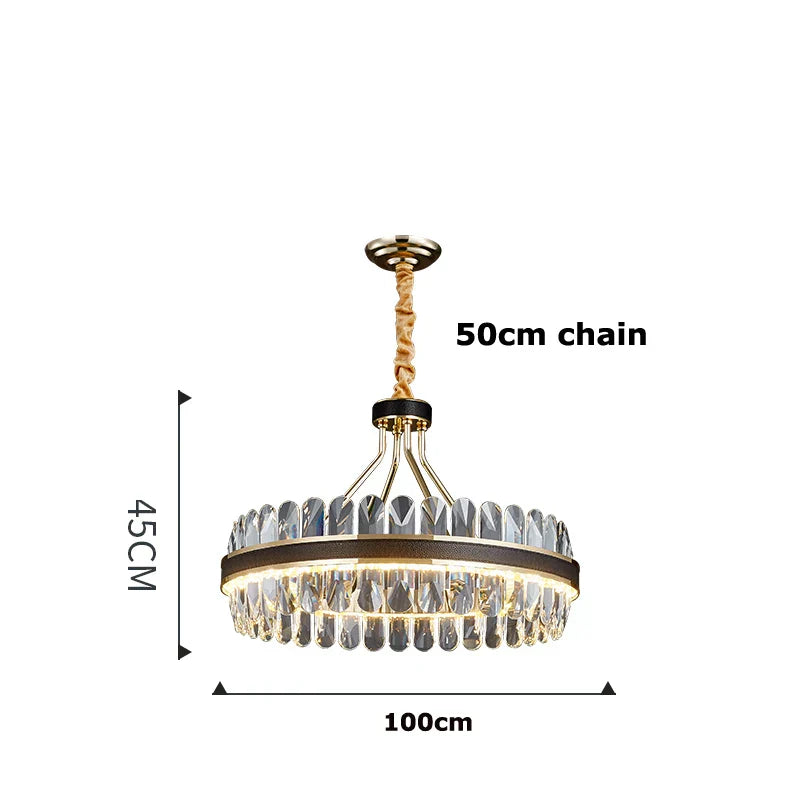 Decorbites™ Kristall-Oval-Lüster-Beleuchtung für das Esszimmer