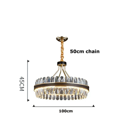 Decorbites™ Kristall-Oval-Lüster-Beleuchtung für das Esszimmer