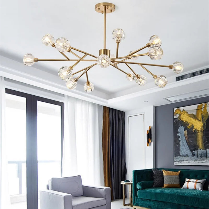 Decorbites™ Kristall-LED-Kronleuchter: Modernes nordisches Design Kupfer-Deckenleuchte