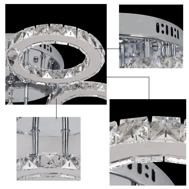 Decorbites™ Kristall-LED-Deckenleuchter für modernes Wohnzimmer-Dekor Luxus-Beleuchtungseinrichtungen