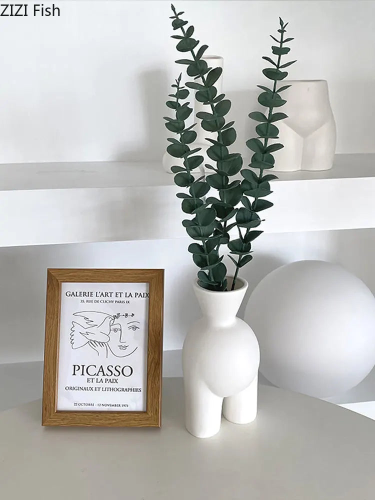 Decorbites™ Abstrakte menschliche Körper-Vase - Keramische Halbfigur-Home-Dekoration
