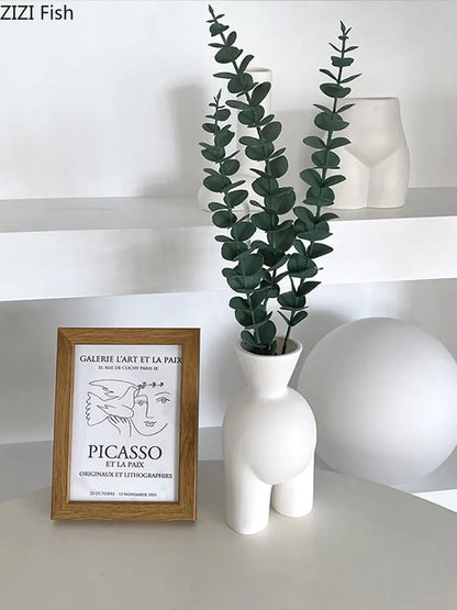 Decorbites™ Abstrakte menschliche Körper-Vase - Keramische Halbfigur-Home-Dekoration