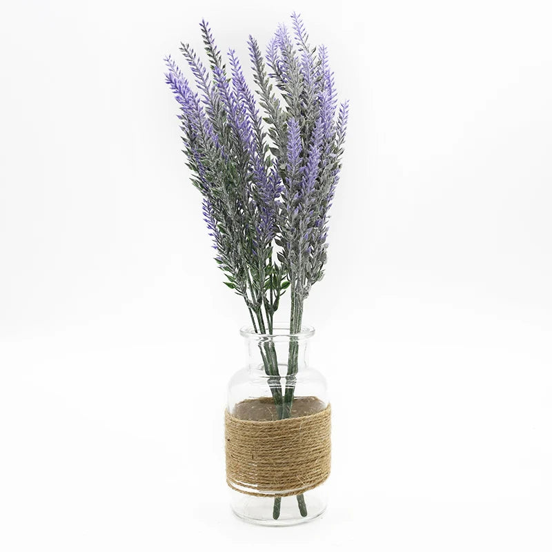 Decorbites™ Lavendel-Vase: Künstliche Blumen für Heimdekoration und Hochzeitsdekoration, dekorativer Blumentopf