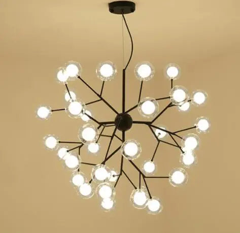 Decorbites™ Heracleum Firefly Glas-Kugelleuchter: Goldener Luxusbeleuchtung für Esszimmer, Küche und Treppenhaus