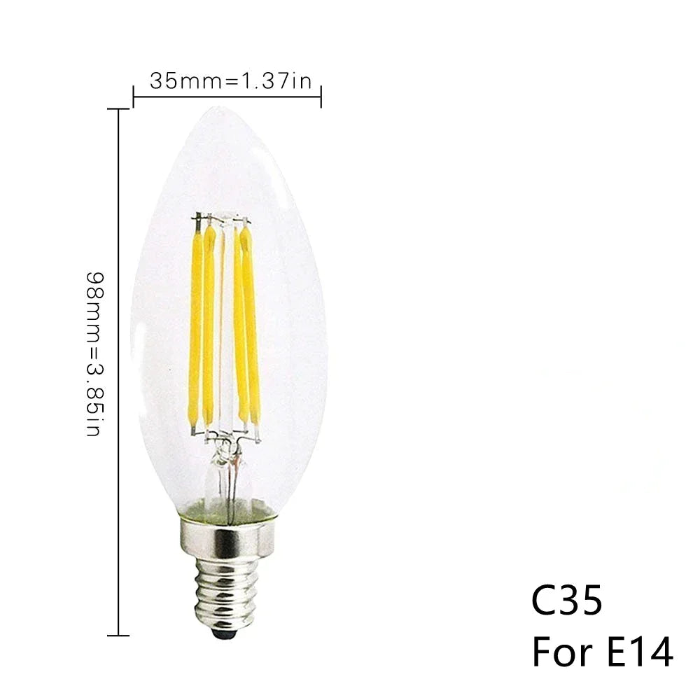 Decorbites™ LED-Filament-Leuchtmittel-Set – Vintage-Glasglühbirnensammlung