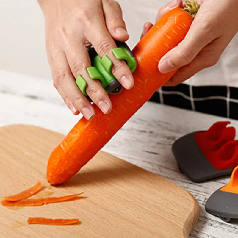 Decorbites™ Obstschäler Schneidemaschine Doppelfinger-Öffner Schneidwerkzeug Edelstahlklinge Küchengerät