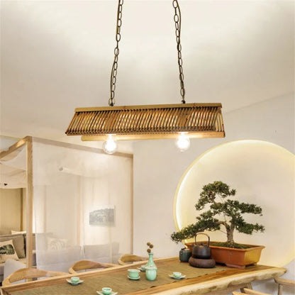 Decorbites™ Bambus-Hängeleuchter: Chinesisches Klassik-Design für Küchen-, Café-, Bar-, Gasthaus- und Restaurantbeleuchtung
