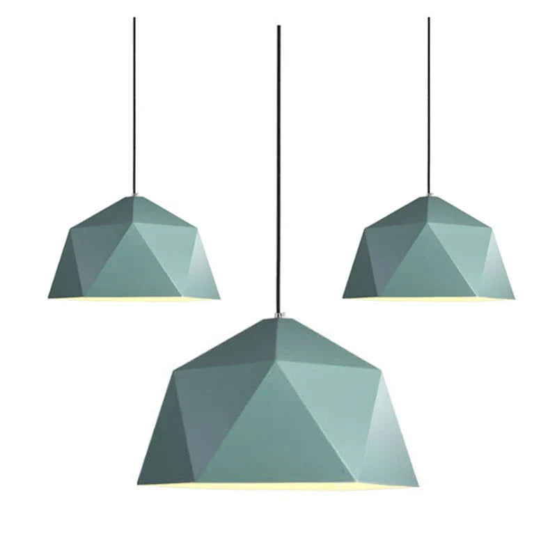 Decorbites™ Eisen-Diamant-Hängeleuchter Moderne Geometrie Pendelleuchten für Wohnzimmer & Café