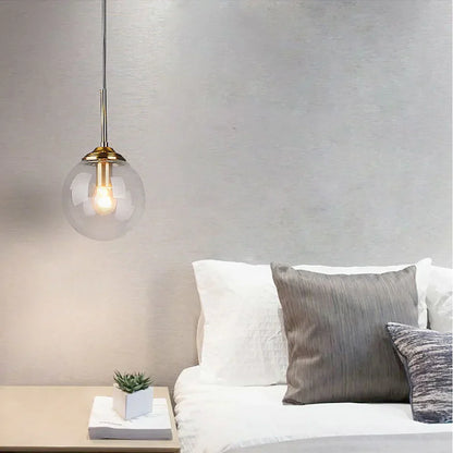 DecorBites™ Glass Ball Pendant Lamps: Modern Lighting for Bar, Restaurant, Bedroom