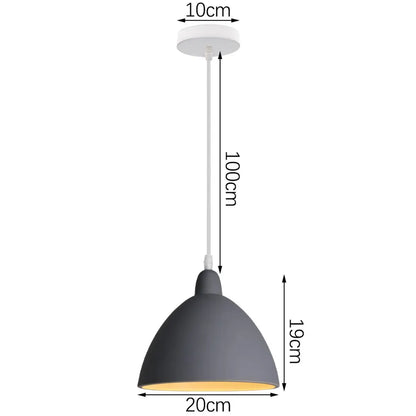 Decorbites™ Industrielles Graues Pendellicht mit LED für Wohnzimmer, Eingangsbereich – Moderne Leuchte