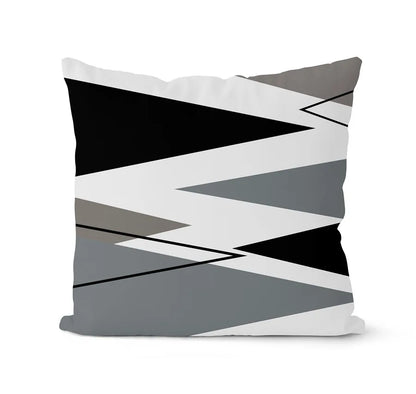 DecorBites™ Geometric Black & White Pillowcase Set – Home Sofa Decoration Cushion