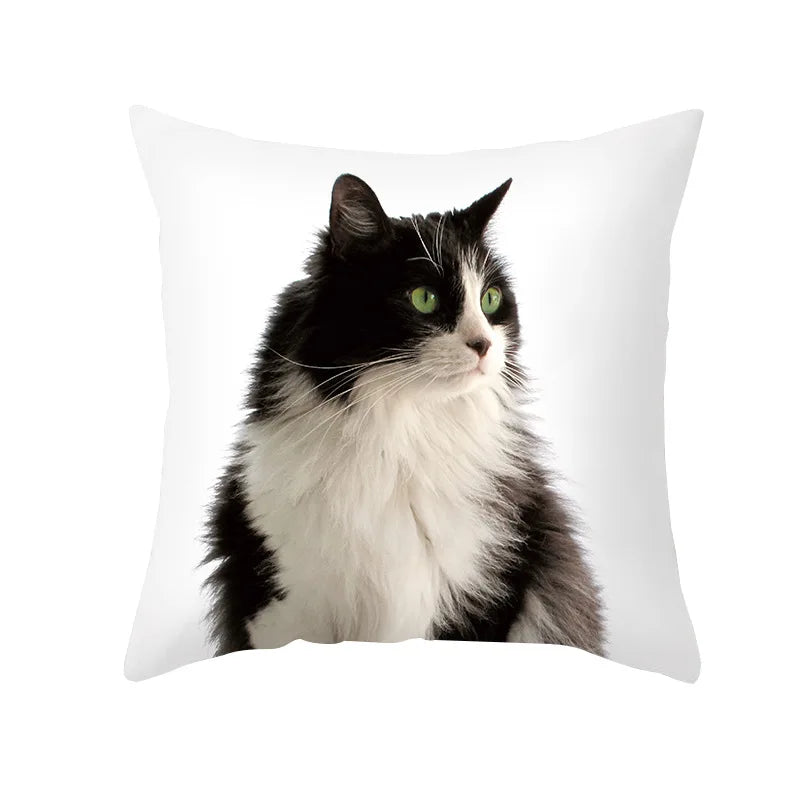 Decorbites™ Schwarze Katze Kissenbezüge - Süße Katzenliebhaber Kissenhülle