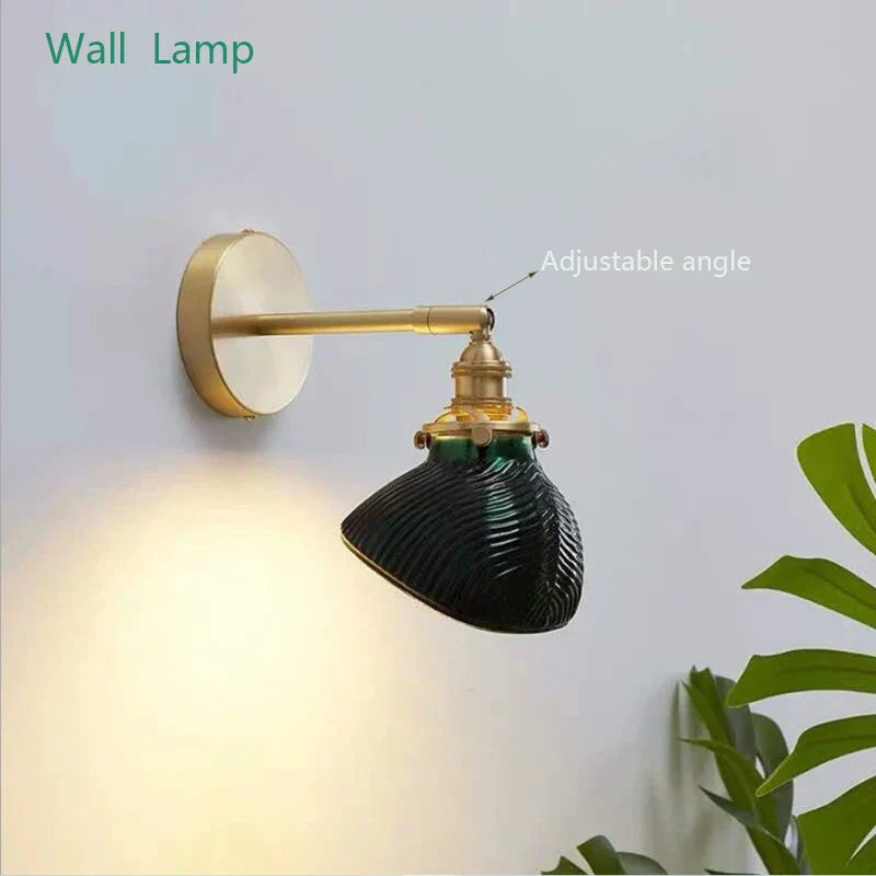 Decorbites™ Grünes Glas LED-Kronleuchter: Minimalistische Messing-Hängeleuchten