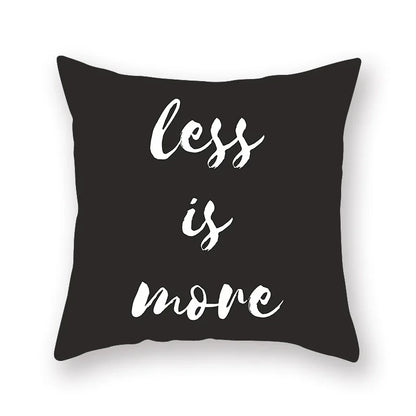 Decorbites™ Schwarzes Geometrisches Kissenbezug | Dekorative Sofakissenbezüge | Wohnzimmer-Wurf-Heimdekoration