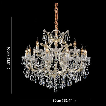 Decorbites™ Kristallkerzenleuchter: Elegante LED-Pendelleuchten für Zuhause, Hotel, Villa-Halle