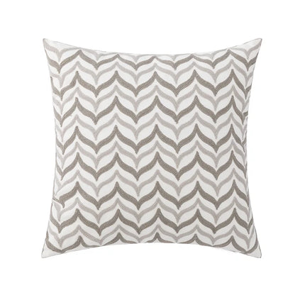Decorbites™ Geometrisches Stickerei Kissenbezug 45x45 cm Schwarz Grau Weich Gemütlich für Heimdekoration
