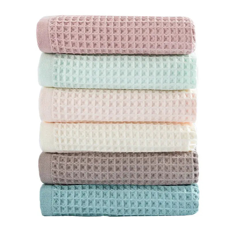 Decorbites™ Baumwoll-Waffel-Badhandtuch - 70*140, Unisex