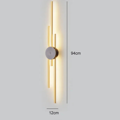 DecorBites™ Copper Wall Light for Bedroom, Living Room, TV Background - Minimalist Luxury Design