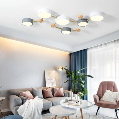 Decorbites™ LED-Holz-Deckenleuchter für Wohnzimmer, Schlafzimmer, Kinderzimmer-Dekoration