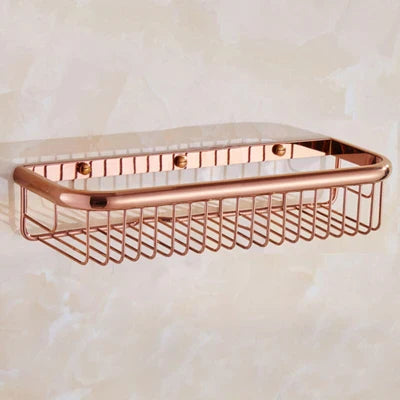 Gold Brass Bathroom Shelf