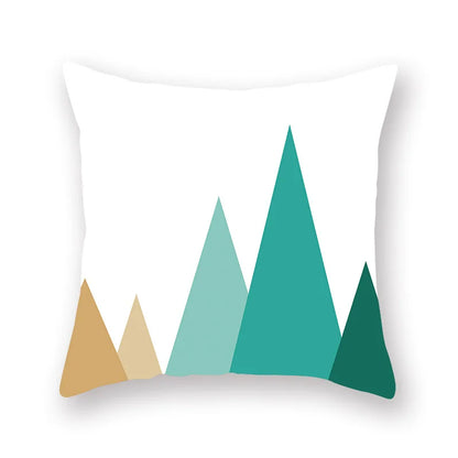 Decorbites™ Grünes Geometrisches Kissenbezug - Nordisches Klassisches Design für Heimdekoration und Komfort