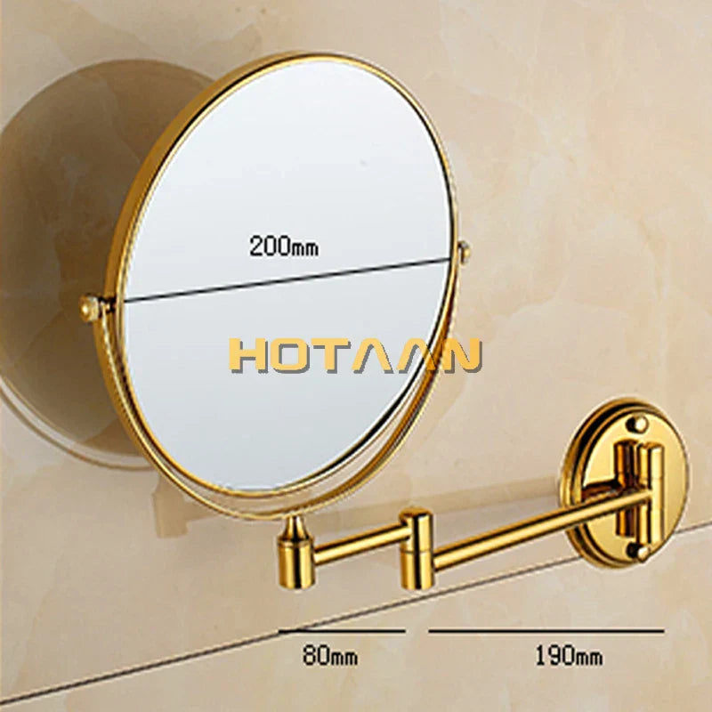 Gold Brass Cosmetic Mirror